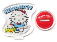 【中古】アクリルスタンド・アクリルパネル 【シークレット】ハローキティ(ライトブルーTシャツ) 「サンリオキャラクターズ 50周年 アクリルスタンド」 100円ショップ限定