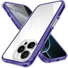 【数量限定】アイフォン16 Pro Pro スマホケース ワイヤレス充電 耐衝撃 透明 レンズ保護 クリア 黄ばみなし カバー ケース 薄型 ソフト 用 tpu 背面クリア 16 紫 スレ傷防止 iPhone パープル 6.3インチ