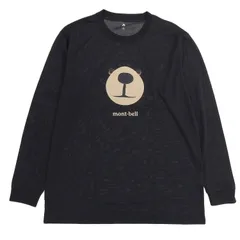 [モンベル] Tシャツ 長袖 ロンT メンズ レディース ブラック WIC.ロングスリーブT モンタベア フェイス 1114773 mont-bell () [M]