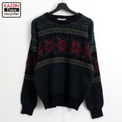90s vintage L.L.Bean ノルディック柄 ニットセーター メンズ 表記Sサイズ