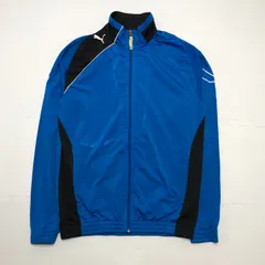 PUMA 00's プーマ トラックジャケット ジャージ チームジャージ CAMBODIA製 メンズS 2000年代 ブルー