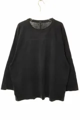 comoli コモリ 23ss フットボールTシャツ Fade Black