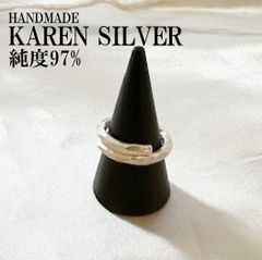 新着 レディース シルバーリング カレンシルバー ハンドメイド エスニック 純銀 Karen Silver  #156 メキシカンジュエリー