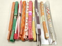 平和屋本店□極上 九寸名古屋帯 楓 白茶色地 鬼しぼ縮緬 金銀彩 逸品  