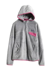【お得なクーポン配布中!】 12年製 パタゴニア リツール スナップT フーディ ジャケット レディース S 古着 Patagonia フリース ジャンパー フード アウトドア グレーのサムネイル