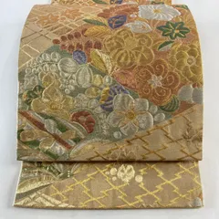 辻が花 正絹 袋帯 ポイント柄 太鼓柄 手描き 金彩 - メルカリ