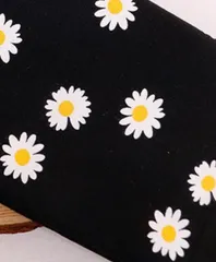 花柄　デイジー　ハンドメイド　ハギレ