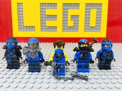 ☆ニンジャゴー☆ レゴ　ミニフィグ　ジェイ　5種類セット　( LEGO 人形 青忍者 侍