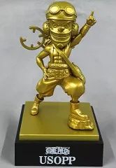 【中古】フィギュア ウソップ 「ワンピース」 ワールドコレクタブルフィギュア -熊本復興プロジェクト- 銅像ミニフィギュア 店舗限定