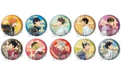 【中古】バッジ・ピンズ 全10種セット 「ハイキュー!! カラパレ 登校 缶バッジ」