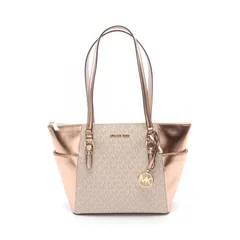 マイケルコース Michael Kors トートバッグ CHARLOTTE 35F4GCFT3V ローズゴールド PVCコーティングキャンバス レザー ショルダーバッグ レディース 新品