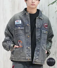 【ムラスポ公式】新品 SANTACRUZ サンタクルーズ アウター メンズ デニムジャケット ワッペン 刺繍 502251101 ムラサキスポーツ限定のサムネイル