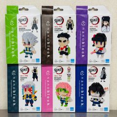 nanoblock ナノブロック 鬼滅の刃 甘露寺密璃 不死川実弥 伊黒小芭内 宇随天元 悲鳴嶼行冥 栗花落カナヲ 6種 まとめ / Kawada