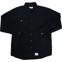 Size【S】 WTAPS ダブルタップス 18AW CLUTCH SHIRT. COTTON TYPEWRITER 長袖シャツ 黒 【中古品-良い】 20822438