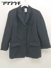 ◇ NEWYORKER ニューヨーカー シングル ストライプ 長袖 テーラード ジャケット サイズ15（76） グレー系 レディース  【中古】 【1110210004282】