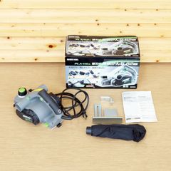 新潟発 EARTH MAN 電気かんな 82mm PLA-110A 中古 替え刃式 電動 工具 研磨 研削 サンディング 木材加工 木工 平面削り 表面仕上げ 高儀 アースマン