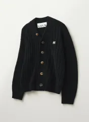 【美品】韓国人気SATUR セター ポケットオーバーサイズブークレカーディガンM ☆SATUR☆Boucle Crew Neck Cardigan (SATUR/カーディガン