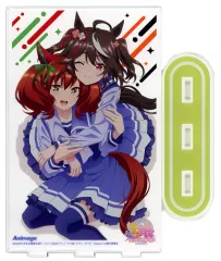 【中古】アクリルスタンド・アクリルパネル キタサンブラック＆ナイスネイチャ アクリルスタンド 「ウマ娘 プリティーダービー Season3」 アニメージュ 2024年1月号 応募者全員サービス