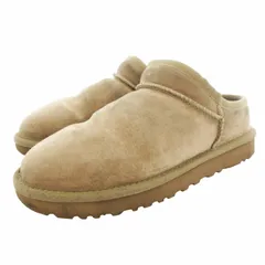 アグ UGG CLASSIC SLIPPER スリッポン シューズ ムートン レザー US7 24.0cm ベージュ 1009249 /HO