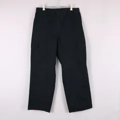 ディッキーズ ペインターパンツ ワークパンツ ワンポイントロゴ アメリカ古着 ボトムス メンズ 36×30サイズ ネイビー Dickies 【中古】