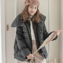 【ブラック】裏ボアリボン中綿コート TAK キッズ キャサリンコテージ