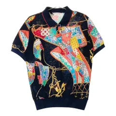 良品希少　LEONARD スポーツ　長袖　ポロシャツ　サイズ44　総柄　ピンク spc レオナールスポーツ LEONARD SPORT ポロシャツ 44 白 ピンク