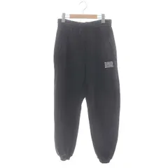 アレキサンダーワン ALEXANDER WANG ロゴプリントスウェットパンツ ジョガーパンツ イージー 裏起毛 ダメージ加工 XS 黒 ブラック /AT ■OSのサムネイル