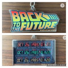 まめたん様　ご依頼2点セット　タイトルロゴ　タイムサーキット　BACK TO THE FUTURE TIME CIRCUIT acrylic keychain