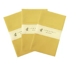 新品 いろは カラー無地てぬぐい 3枚セット 綿100% 日本製 からし ほつれ防止加工あり 87×33cm