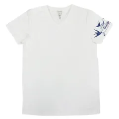 DIESEL ディーゼル アームプリント Vネック カットソー 半袖 Tシャツ ホワイト系 S【中古】のサムネイル