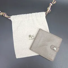 ◇ Θ◎ IL BISONTE イルビゾンテ シンプル 上品 二つ折り 財布 ウォレット ベージュ レディース メンズ E  【1501230043137】