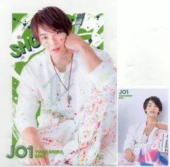 [중고] 클리어 파일 與 나 성장 A4 클리어 파일 & 포토 카드 [이치 반 쿠지 JO1 JO1'S COLORS] F상