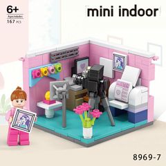 8969-7 사진 작가 사진 작가 키트 레고 블록 호환 LEGO 호환 제품 시티 교육 장난감 선물 미니 피그 전국 무료 배송 신품 미사용 제품 싼 추적 없음