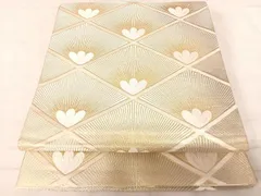 平和屋着物◎西陣　服部織物謹製　六通柄袋帯　唐織　こきん錦　花菱文　金糸　正絹　逸品　AAAV5463yx