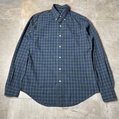 Ralph Lauren  チェックシャツ  S size  ラルフローレン  ネイビー  ワンポイントロゴ  古着