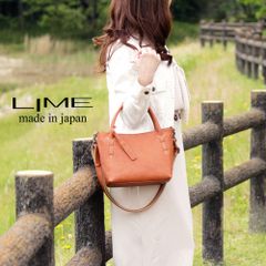 ミニトートバッグ レディース 2way ショルダーバッグ ミニトート 本革 バッグ 斜めがけ LIME L1563 キャメル ライム