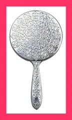 【スタッフおすすめ！】ヤマムラ メッキハンドミラー S Y-12 シルバー