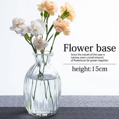 花瓶 ガラス 一輪挿し おしゃれ フラワーベース 小さい 15cm かわいい クリア 北欧 円柱 送料無料 花器 おしゃれ インテリア 透明 新生活 リビング 寝室 玄関 書斎 窓辺 食卓