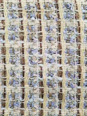 ブルー系春ツィード　150センチ幅2.2メートルカット