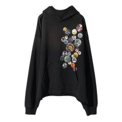 CORD. MULTIPLE BADGE PULLOVER HOODIE