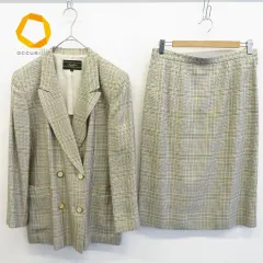 レリアン Leilian シルク スカートスーツ セットアップ x859182