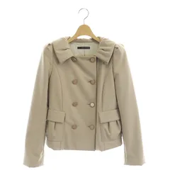 フォクシーニューヨーク FOXEY NEW YORK ダブル 中綿ジャケット 総裏地 38 ベージュ /HK ■OSのサムネイル