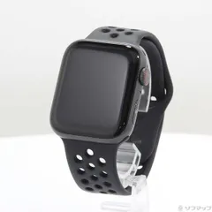 〔中古品〕 Apple Watch Series 6 Nike GPS + Cellular 44mm スペースグレイアルミニウムケース アンスラサイト／ブラックNikeスポーツバンド【344】