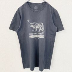 古着 used　OAKLEY　オークリー　半袖アニマルプリントTシャツ　スケルトン　カリフォルニア　ダークグレー　Sサイズ