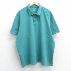 XL/古着 エルエルビーン LLBEAN 半袖 ブランド ポロ シャツ メンズ 鹿の子 大きいサイズ コットン 緑 グリーン 25jul25 中古 トップス