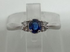 サファイア 指輪 0.48ct ダイヤ0.03ct 12.0号 - メルカリ