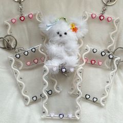 ハートうねうねキラキラデザイン💗　B8/クレイデコ/韓国/オタ活
