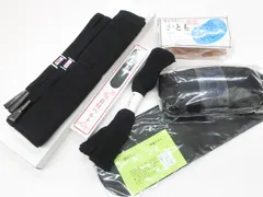 【一輝堂】リサイクル着物 和装小物 帯締め 帯揚げ セット 帯締 帯揚 喪服用 未使用品 夏物 夏 前板 ベルトなど 25w07-8552