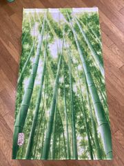 のれん(涼風竹林) グリーン　新品未使用品　サイズ　幅約85cm x丈約150cm