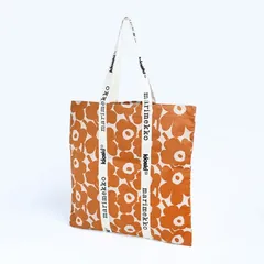 新品 マリメッコ トートバッグ Carrier Midi Unikko キャリア ミディ ウニッコ レディース ブラウン×ベージュ 92458 092458 878 北欧雑貨 北欧デザイン